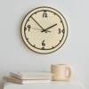 Cream-Colored Modern Minimalist Acrylic Clock, Wall-Mountable Design, Silent Clock for Living Room, Creative and Playful Desktop Ornament