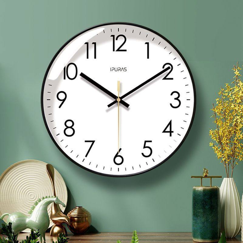 Magnetic Refrigerator Clock, Magnetic Sticker, Simple and Elegant Kitchen Wall Clock, Nordic Fashion, Modern, Nail-Free Quartz Clock