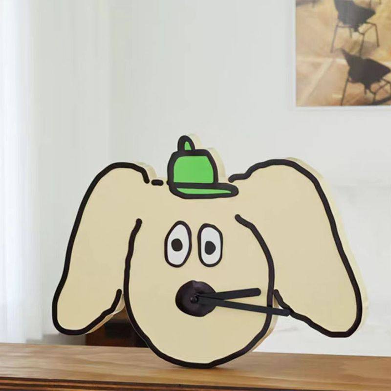 Korean Romane Creative Cute Clock for Living Room and Bedroom, Household Cartoon Anime Silent Wall Clock
