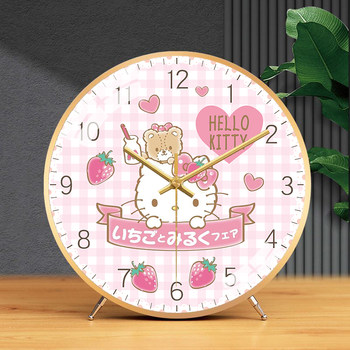 Hello Kitty Cute Desktop Silent Clock, Fresh and Simple Cartoon Quartz Clock