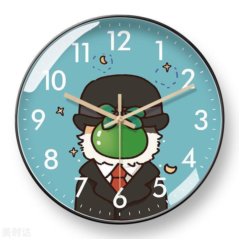 Screaming Famous Painting Wall Clock Van Gogh Creative Clock Wall Hanging Fun Funny Automatic Time Radio Clock Ultra-Quiet Clock