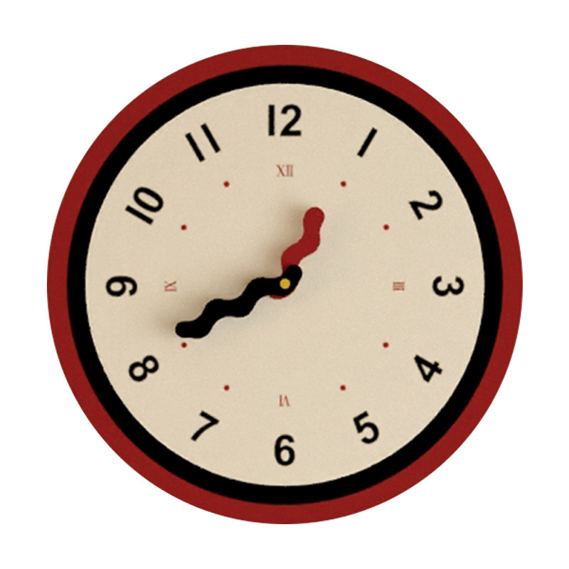 Wall Clock for Dining Room 2023 New Trendy Clock Wall Clock for Living Room Bedroom Ultra-Quiet Clock Living Room Wall-Mounted ins Style