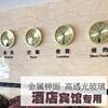 New Hotel Lobby Front Desk Golden Wall Clock World Landmark Time Hall Living Room Clock Quartz Clock