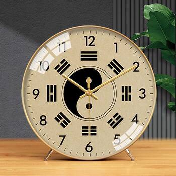 Bagua Clock, Tai Chi Clock, Compass, Creative New Chinese Style Retro Clock, Decorative Silent Clock