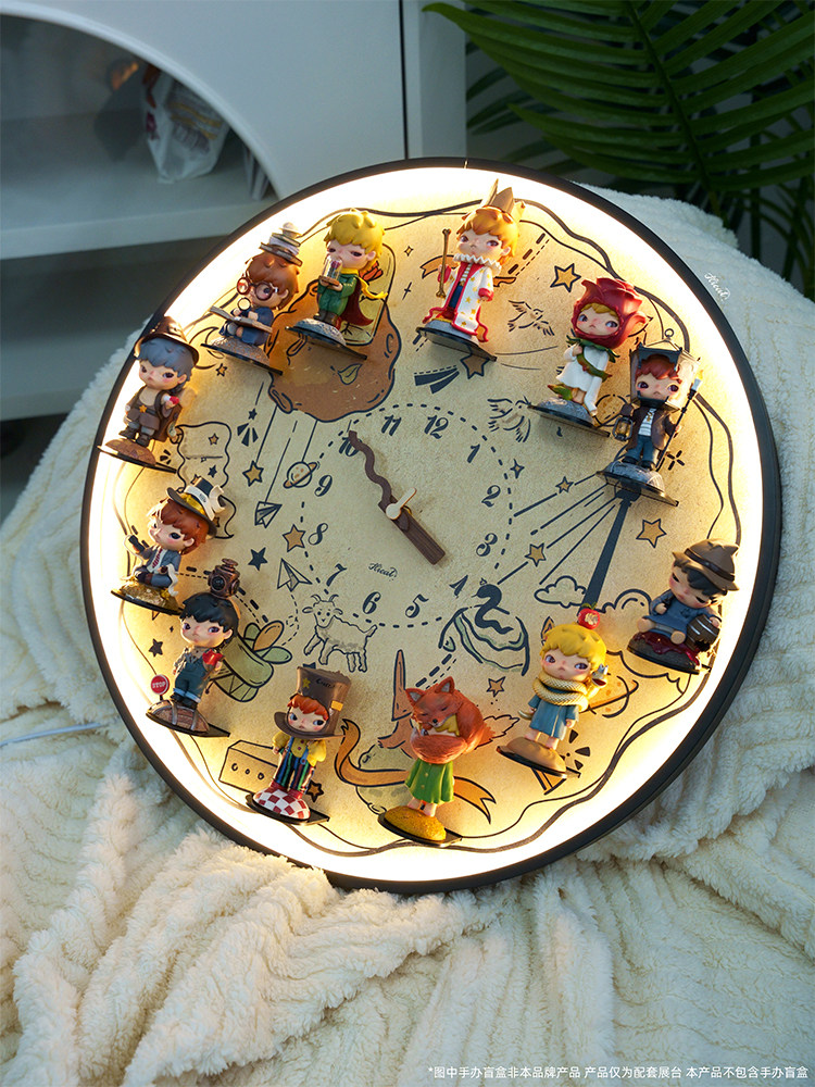Hicat Ono Series Blind Box DIY Display Stand Wall Clock Cartoon Simple Silent Wall Decoration Clock