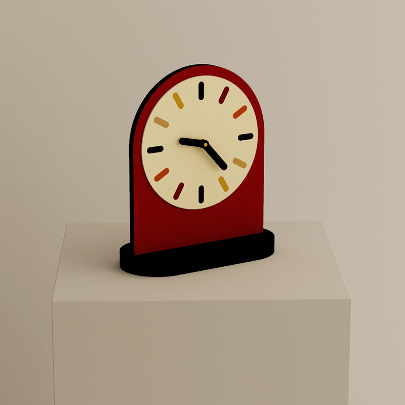 Modern Minimalist Internet-Famous Desktop Creative Ultra-Quiet Clock Table Clock Room Decoration 2023 Designer New Model