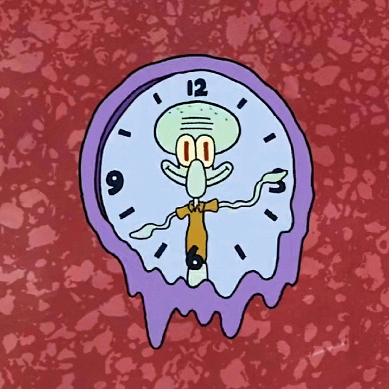 Cartoon Squidward Wall Clock Silent Clock Spongebob Squarepants Bikini Bottom Great Artist Creative Clock