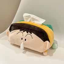 Dumb paper box Crayon Shin-chan car tissue box cute doll desktop home living room tissue set high appearance
