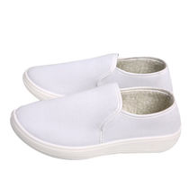Starry (XINGGONG) winter antistatic cotton shoes PVC middle scarf cotton shoes dust-free dust-proof shoes warm-type white