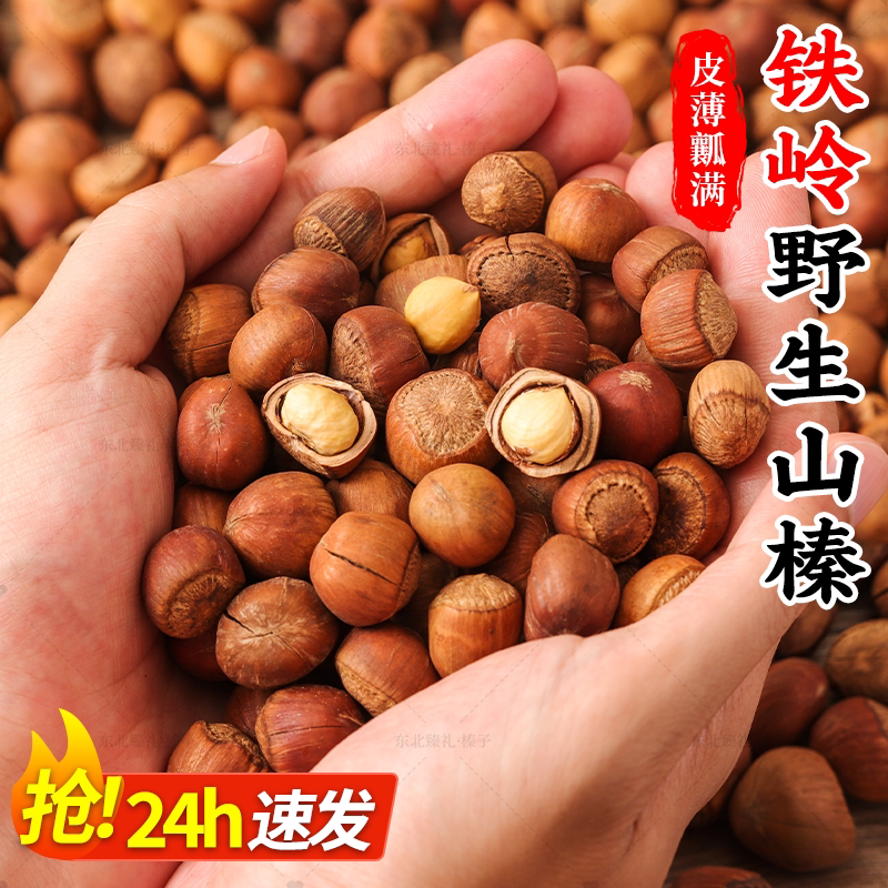 2023 Tieling wild hazelnut Northeastern special property fried cooked fried stock original flavor opening fresh dried fruit nut gift box-Taobao