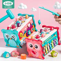 Xinjiang baby eight-note hand knocking xylophone infant and toddler knocking piano puzzle early education 1-2 year old childrens toy