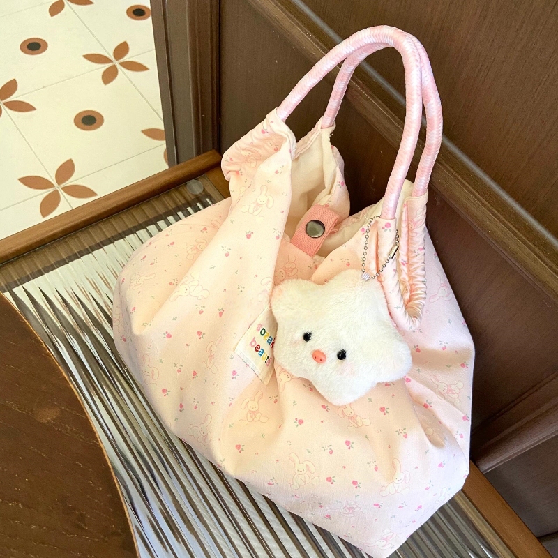 Canvas Bag for Women 2024 New Model Large Capacity Cute Design Niche Lazy Style Korean Floral Handbag Tote Bag Canvas Bag for Women 2024 New Model Large Capacity Cute Design Niche Lazy Style Korean Floral Handbag Tote Bag
