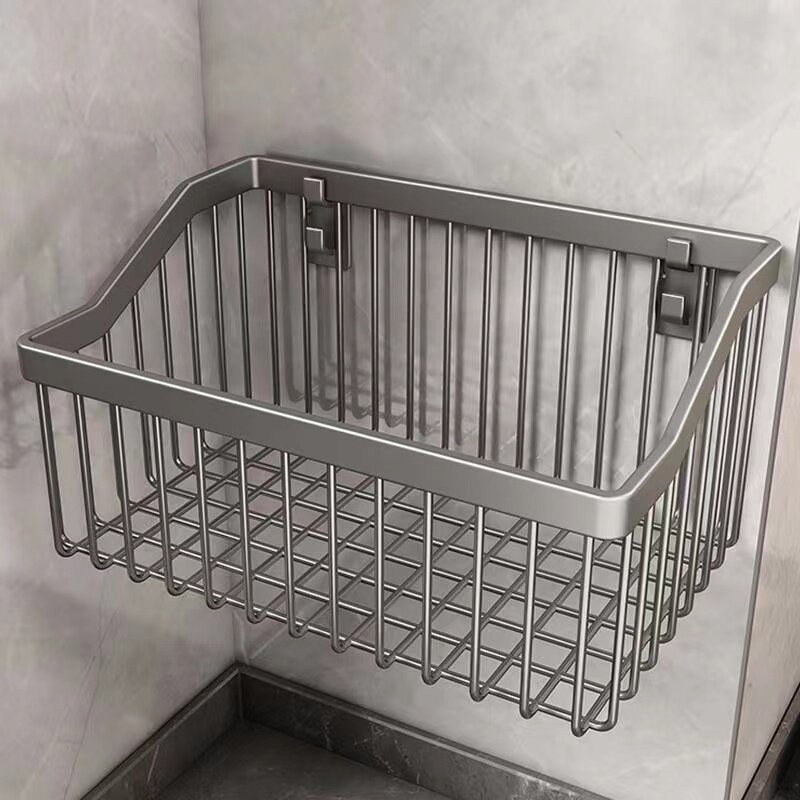 厨房多功能菜篮子置物架葱姜蒜壁挂架墙上调料品蔬菜收纳筐储物篮