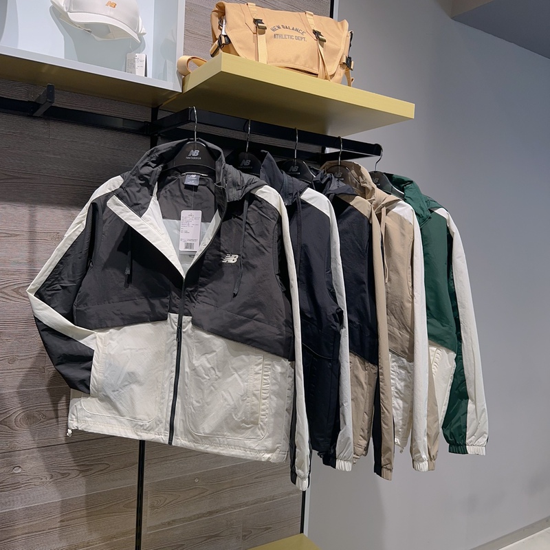 New Balance Nb24 Spring Style Couple's Jacket Sports Spliced Woven Windbreaker Jacket Amj41340