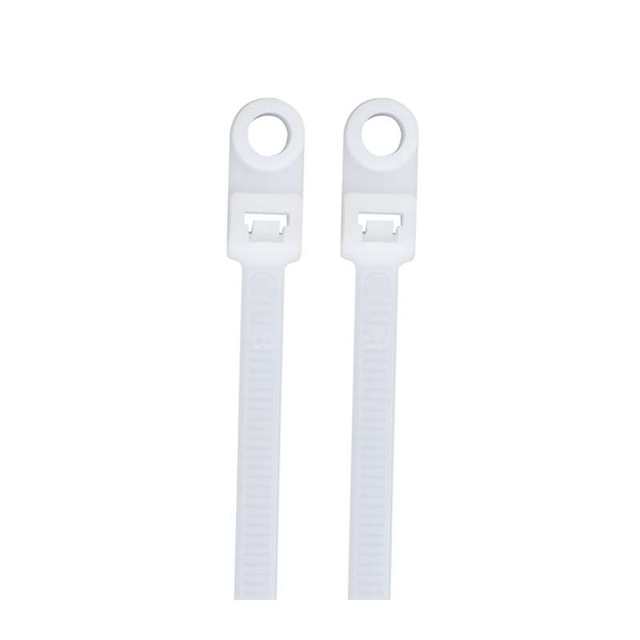 5*200mm plastic fixed head black nylon cable tie 200 long one pull locking seat buckle cable tie