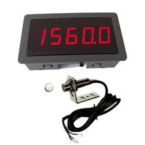 Universal 5-digit high-precision tachometer harvester rotating equipment flying speed overspeed alarm Hall magnet induction