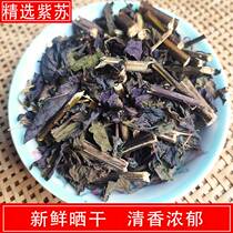 Perilla perilla stems 500 grams of purple dried perilla double-sided purple whole stems and leaves perilla leaves perilla stems Chinese medicinal materials for tea and bath