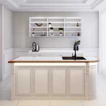 European flower shop operating table cashier table floral work table fruit shop fruit cutting table company water bar curved marble