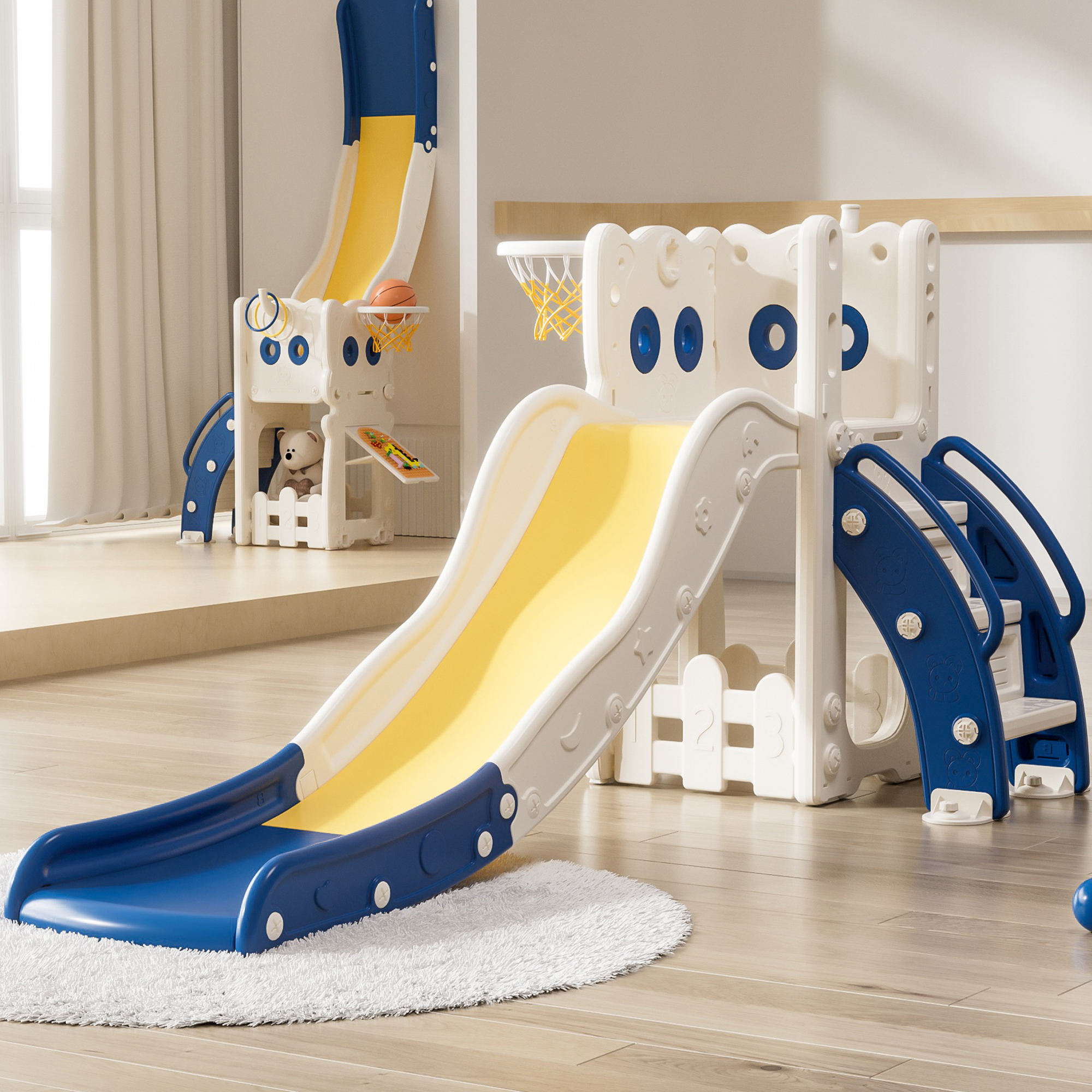 子供用スライド屋内家庭用折りたたみ式幼児用おもちゃ家庭用小型ベビースライド小型遊び場