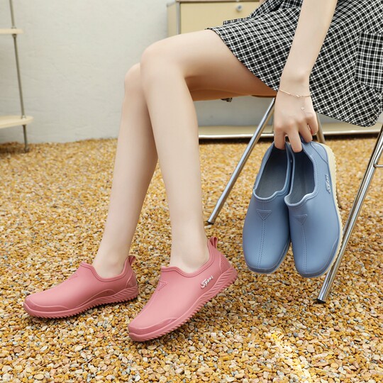 韩版雨靴低帮女士防水35码雨鞋舒适防滑短筒休闲胶鞋工作厨房水鞋