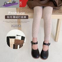 Zhuji wz childrens leggings spring and autumn thin velvet girls nine-point pantyhose medium thick plus velvet autumn and winter leggings
