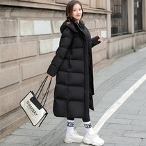 2023 new winter high-end white duck down jackets for men and women long over-the-knee thickened couples fashionable and versatile down jackets