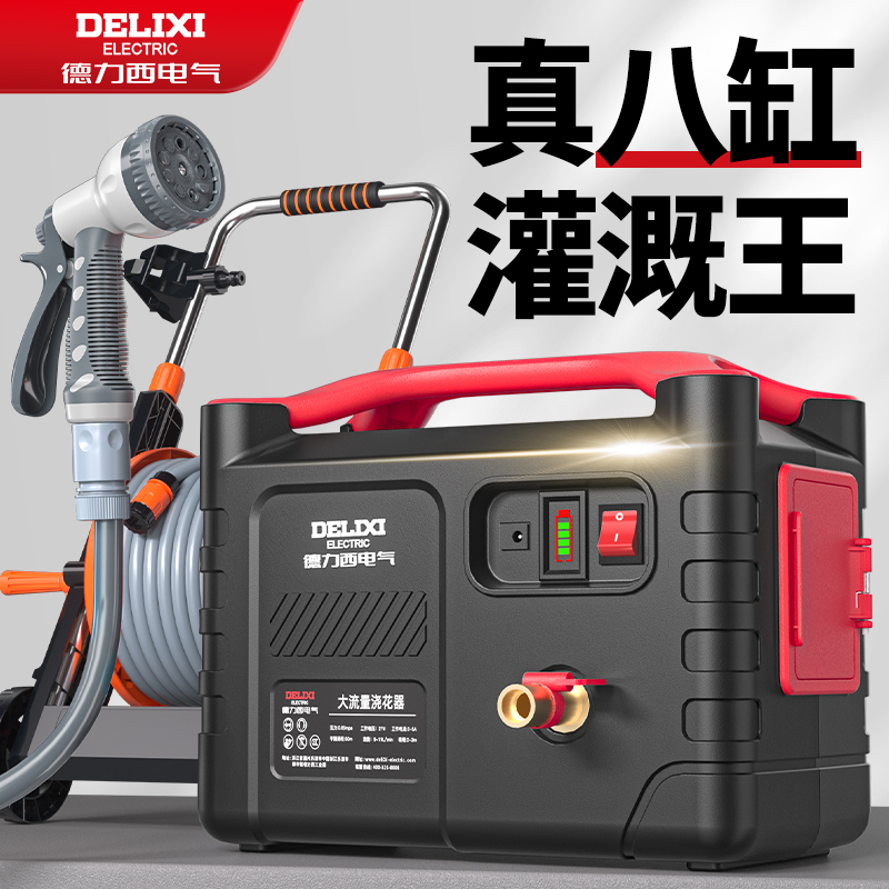 Delixi Electric Vegetable Watering Device, Rechargeable Water Pump, Agricultural Irrigation Watering Tool, Agricultural Watering Device