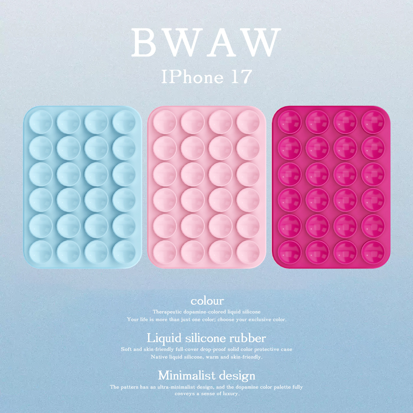 BWAW 多巴胺磁吸液态硅胶吸盘适用Magsafe磁吸苹果系列通用手机支架可拆卸强力吸附便携稳固实用新款网红配件