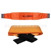 Manufacturers self-operated 10-ton flat sling polyester silk high-quality eyelet sling sling colorful sling