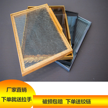 Minimalist narrow aluminium frame titanium magnesium alloy tea colour Changhong wine cabinet Dining Side Cupboard Tempered Glass Door Customised Orders