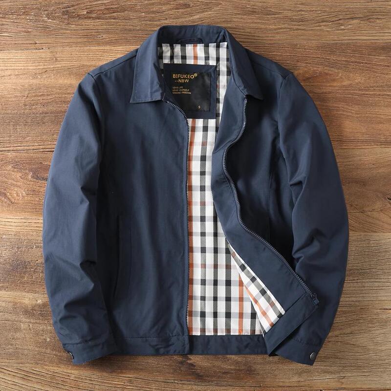 Ziqqo~ High-Density Woven Fabric! Durable and Wrinkle-Resistant! Light Business Executive Jacket for Men, Lapel Casual Commuter Coat, Trendy