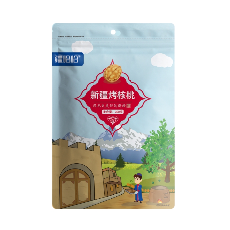 Frontier haha roasted walnut Xinjiang specialite sweet and delicious snacks Cooked Walnut 300g Bag-Taobao
