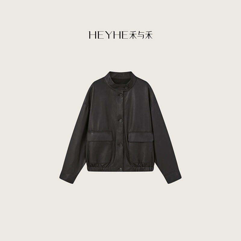 Xiaohe [Pudding Leather Jacket] Ultra-Thin Nappa Lambskin Soft and Luxurious Matte Classic Versatile Leather Jacket