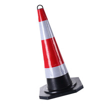 Warning column roadblock road cone ice cream bucket road construction 70 round road cone sound solid safety cm rubber reflective cone