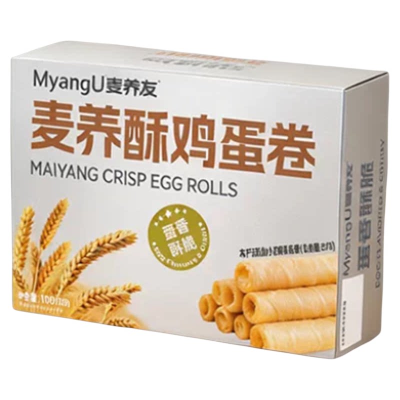 【麦养友】1盒装10包酥性鸡蛋卷低糖饱腹