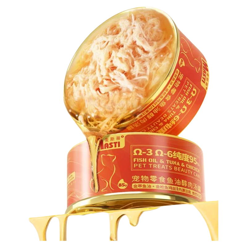 麦斯蒂鱼油猫罐头鸡肉金枪鱼汤罐营养补水金罐猫罐头发腮美毛防脱