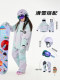 Oddivski Kidsren's Ski Suit Set for Girls, Thickeneded, Warm, Waterproof and Windproof, Outdoor Ski Clothing and Pants, Complete Equipment