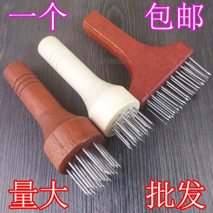 Tools for frying the meat Beef Steak Pine Meat Machine Fine Punching Broken Gluten Tender Meat Bull Pickle Stainless Hammer Stainless Steel Insert Meat Fork-Taobao