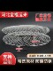 Stainless steel barbecue net with legs, round barbecue grate, special net for air fryer, oil-controlled baking, commercial use