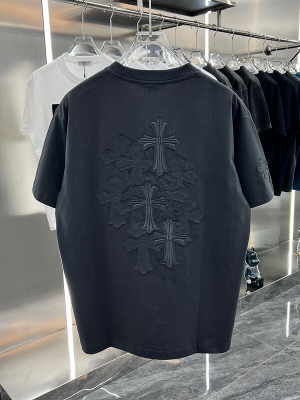 150kg Plus Size 2025 New Heavy Embroidery Floral Short Sleeve T-Shirt Men's Summer Round Neck Half Sleeve Top 150kg Plus Size 2025 New Heavy Embroidery Floral Short Sleeve T-Shirt Men's Summer Round Neck Half Sleeve Top