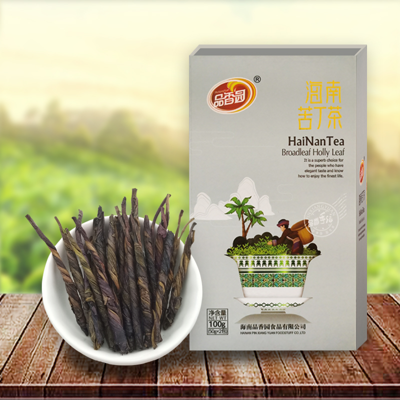 Hainan Special Products Fragrant Garden Hainan Bitter Ding Tea 100g Gift Boxes of 5-finger Mountain Tea Small Packaging