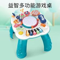 Toy Early Education Puzzle Baby Multifunctional Game Table 3 Learning 1 Year Old Music Enlightenment Table Children Baby 2 Gifts
