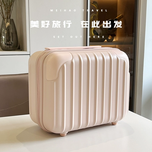 Элитная портативная вместительная и большая косметичка, розовый чемодан с разделителями