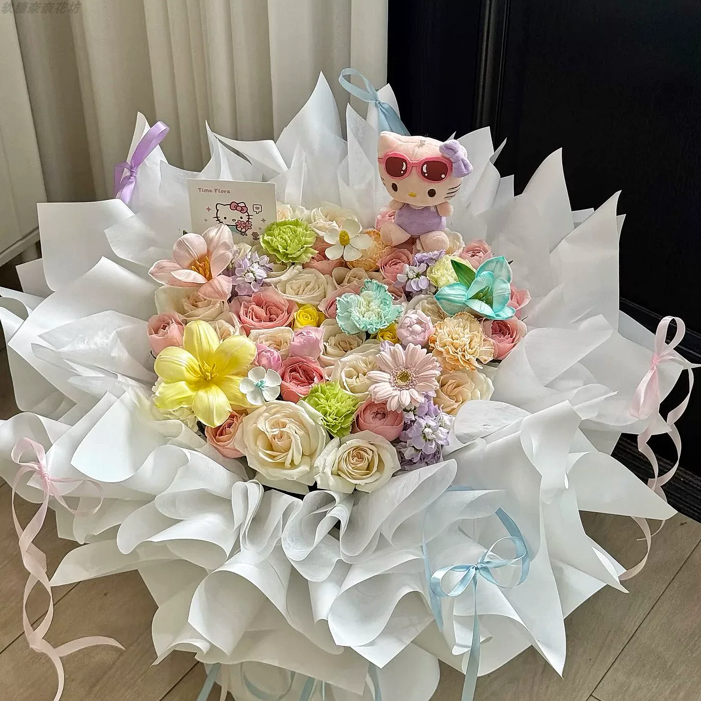 Плюшевая кукла ко Дню Святого Валентина, розы, букет, подарок на день рождения