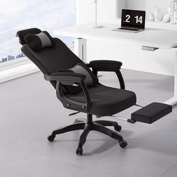Office Chair Computer Chair 2025 New arrival For Home Plaid Sedentary Nap Dual-Use Reclining Sleepable Ergonomic Chair
