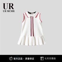 (Counter removal area) Brand counter girls preppy princess dress baby girls sleeveless polo dress pure cotton