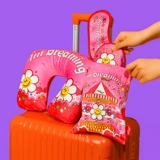 Портативный комплект для путешествий, подушка для шеи, тапочки, дорожная портативная повязка для глаз для отеля, 3 шт