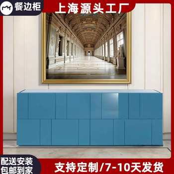 Painted sideboard modern simple chest of cabinet light luxury modern sideboard storage cabinet solid wood entrance cabinet bedroom cabinet