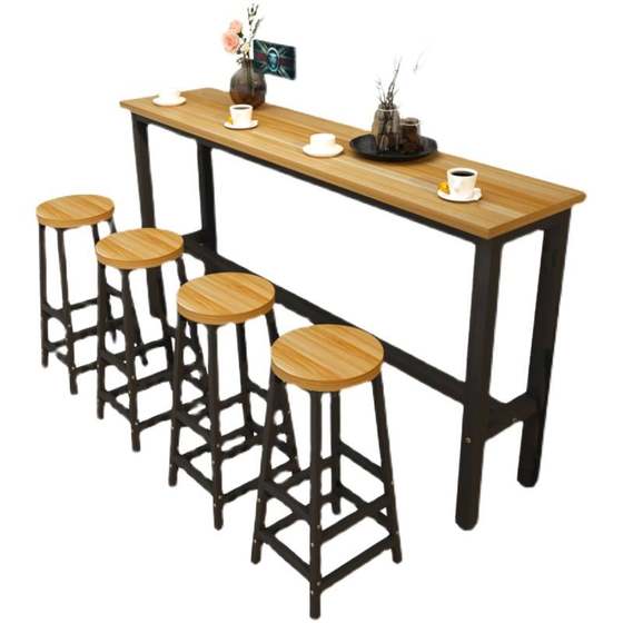 바 테이블 심플 모던 홈 거실 작은 바 테이블 긴 테이블 벽 좁은 테이블 커피 밀크 티 테이블 높은 테이블