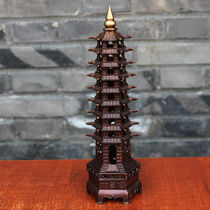 Yuzhuo Bronze Pure Copper Wenchang Tower Brass Wenchang Tower 9th Floor Wenchang Tower 9th Floor Crafts Desktop Ornaments S9 Floor